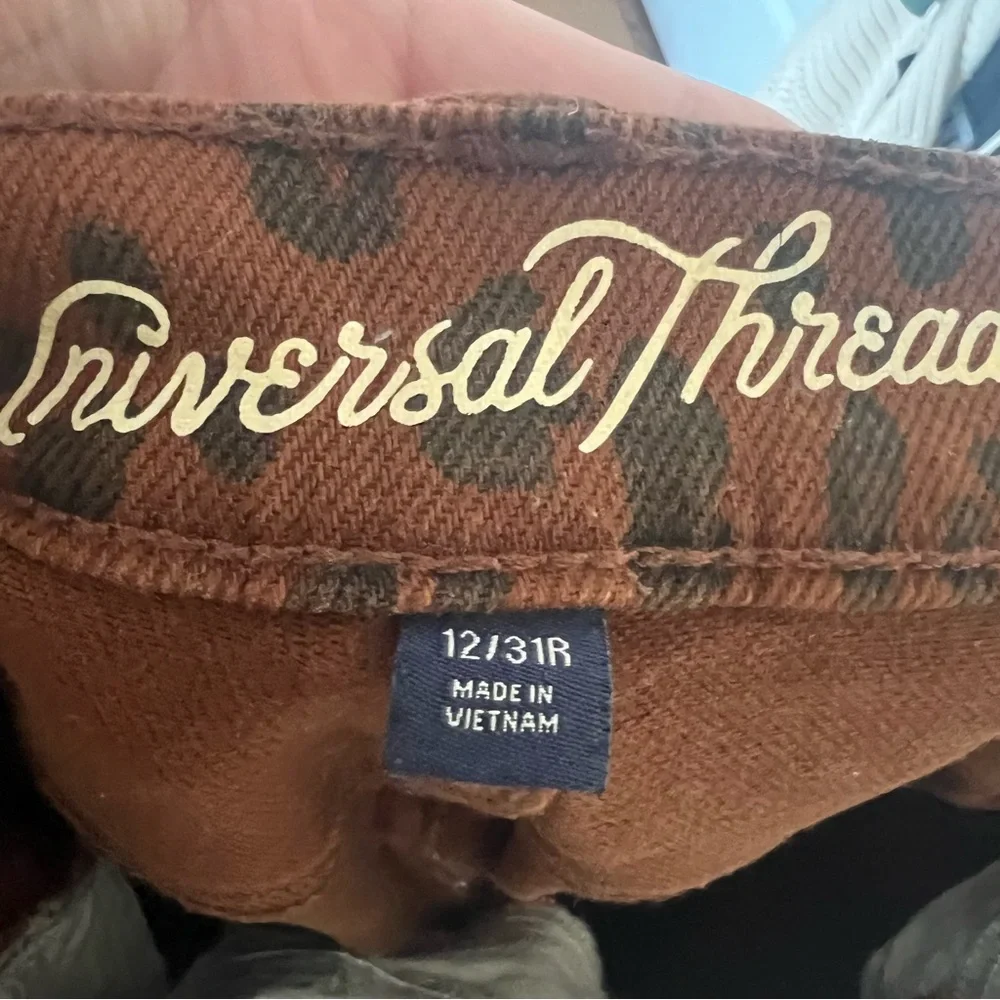 Universal Thread Brown Leopard Print Pants - Picture 5 of 5